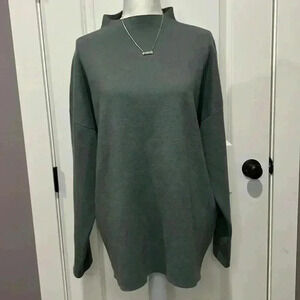 NWOT A DIP OF DARLING  MOCK-NECK SWEATER IN SAGE GREEN XXL